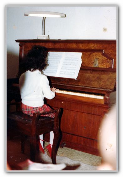 LJ practising piano